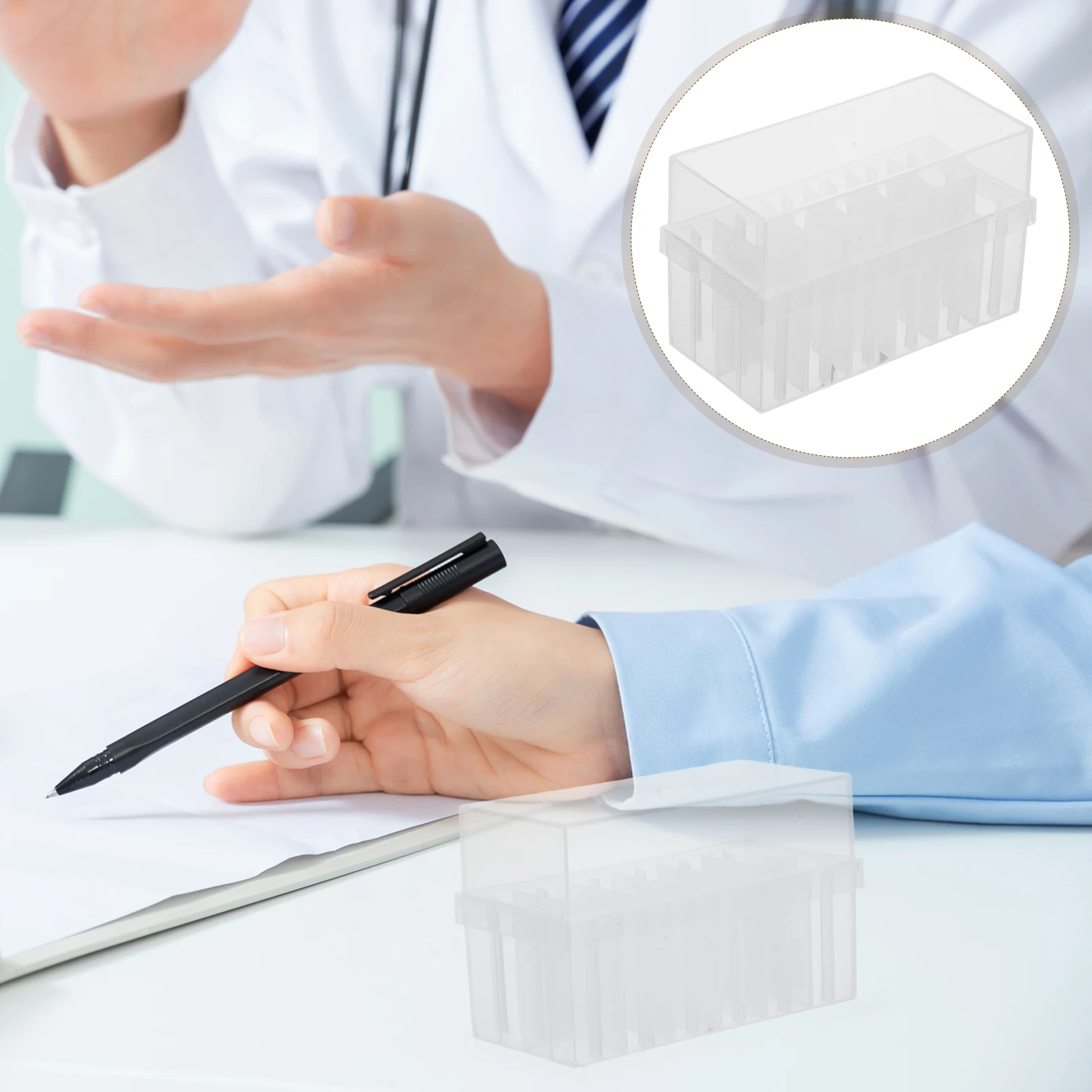 

5pcs Tube Box 12-Grids Organizer Lab Freezer Container Transparent Lid Plastic Vial Holder For Sample Management
