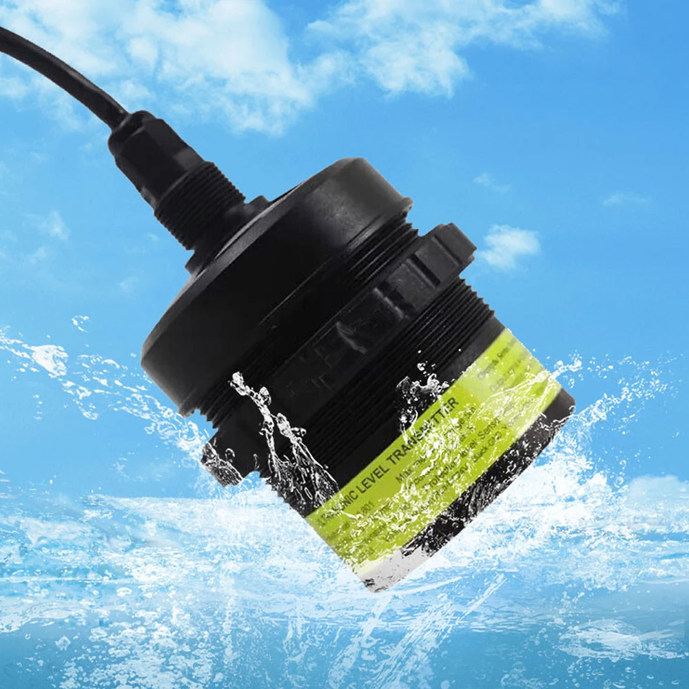 

4-20mA/RS485 Compact Ultrasonic Water Level Sensor 24VDC High-Precision Industrial Digital Liquid Level Meter