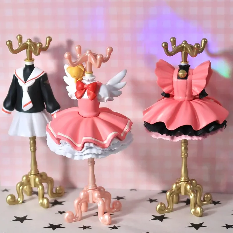 New Arrival Bandai Cardcaptor Sakura Clothes Hanger Styling Series 4 Blind Box Anime Model Gashapon Toy For Girl Birthday Gift