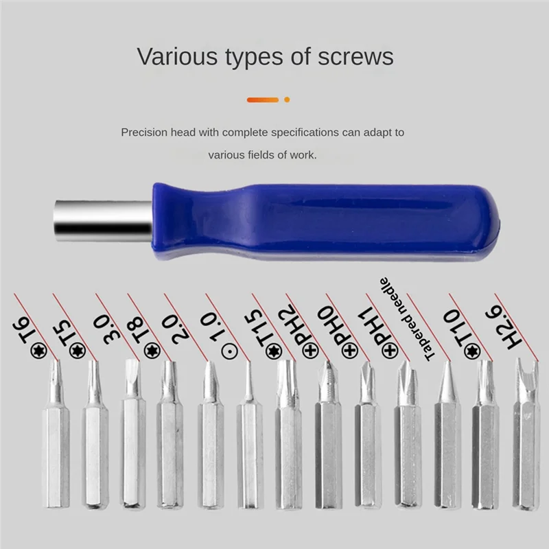 A76K 1Set Gift Small Screwdriver Multifunctional Batch Head Screwdriver Combination Set
