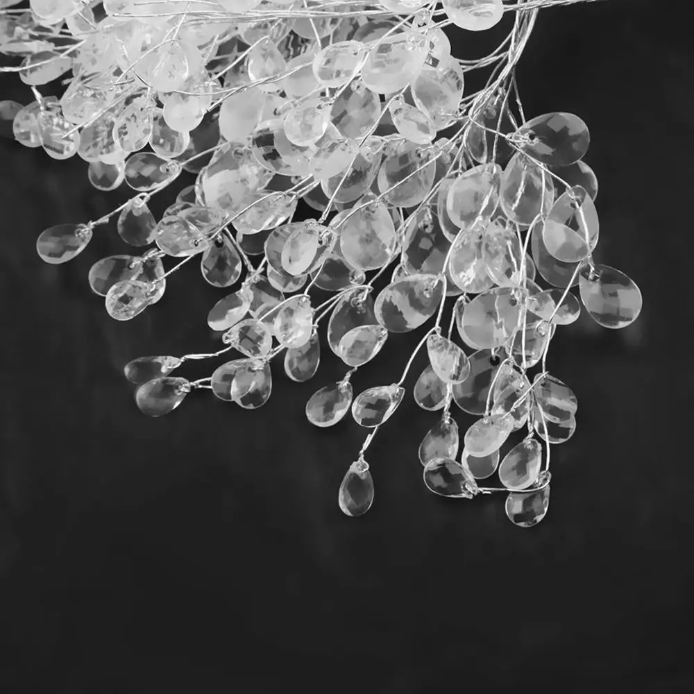 مضاهاة حفل زفاف للمنزل الاكريليك تاج الزفاف كريستال برعم فروع باقة اصطناعية الحرفية الديكور كريستال زهرة