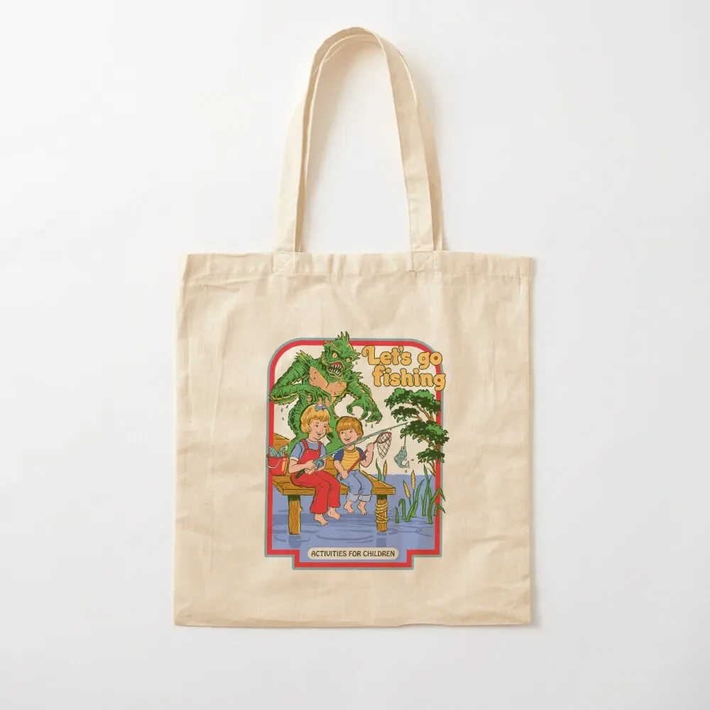 

Let's Go Fishing Tote Bag shoping bag Fabric bag