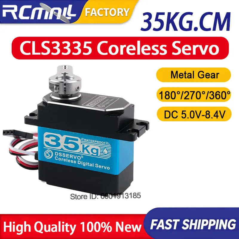 CLS3335 35kg High Torque Digital Servo 8.4V HV Coreless Motor Full Metal Gear Motor for 1/8 1/10 RC Car Crawler Accessories