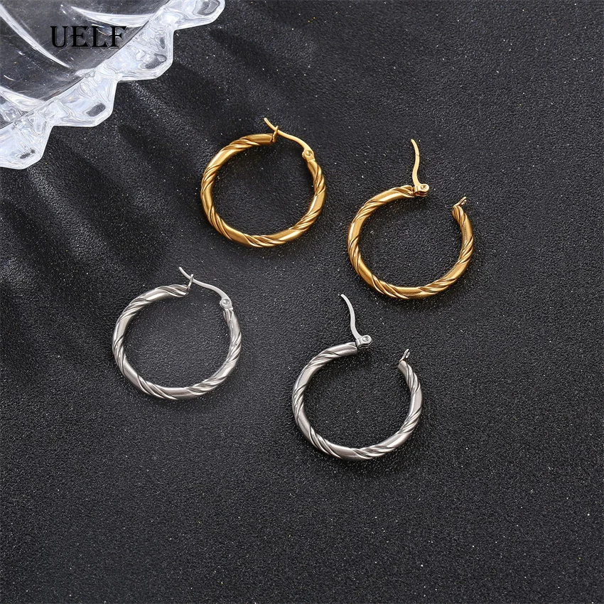 Silver Color Simple Creative Smooth Surface With Irregular Contorted Earrings Women Trendy Temperament Jewelry Accessories