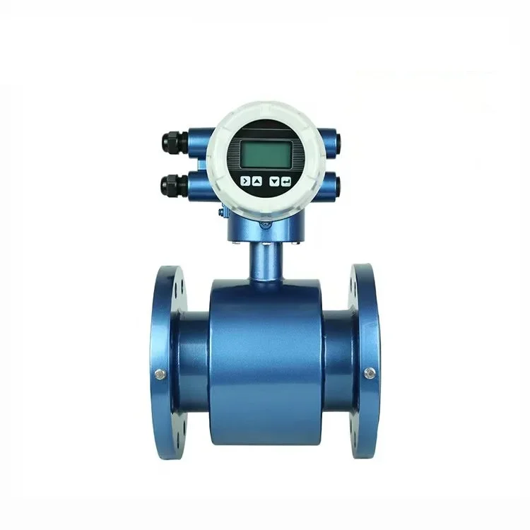 HOT SALE  AC220V DN50 Cast Iron  Material  Flanged 4-20Ma electromagnetic Flowmeter