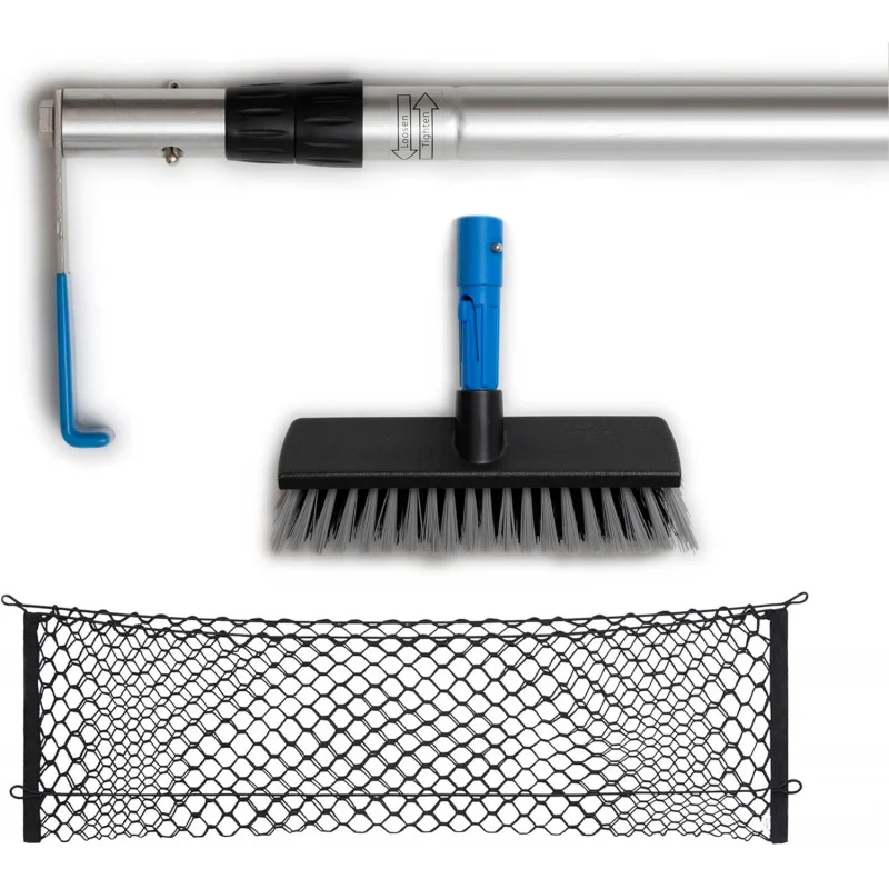 

6-футовый грузоприемник с сетчатым органайзером, сверхмощный захват, инструмент для захвата, 110 фунтов, устойчивый к ржавчине алюминий, нержавеющая сталь