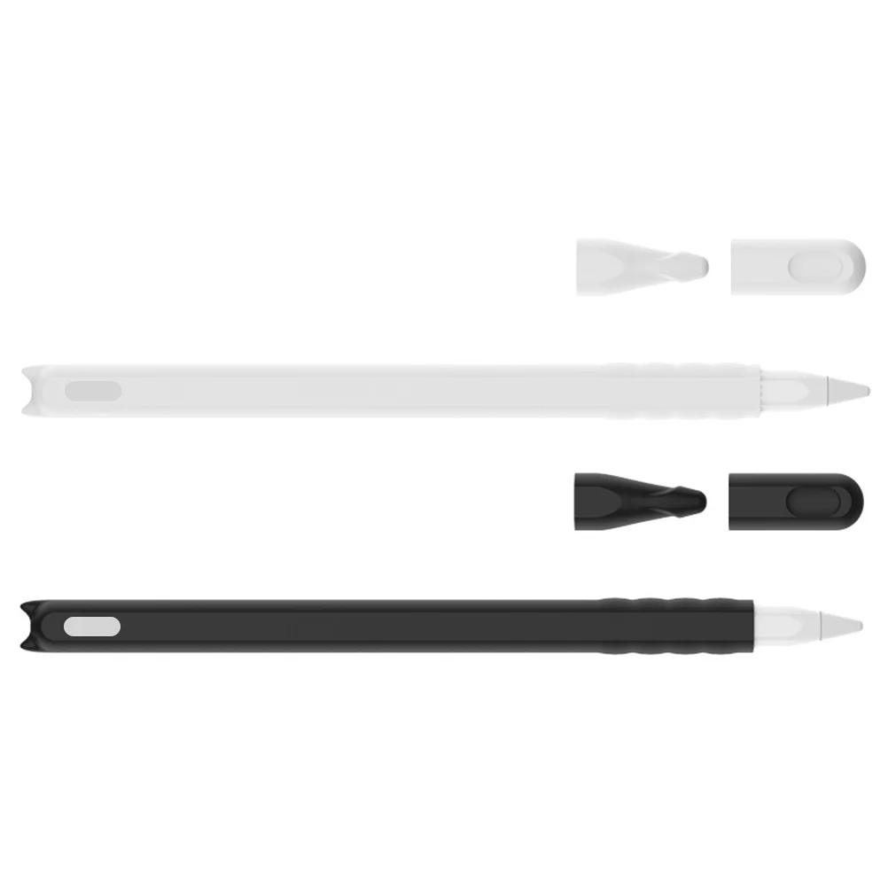 

2Pcs Cat Head Silicone Case Pencil Protector for 2nd Gen Pencil Stable Color Fade Resistant Detailed Craftsmanship
