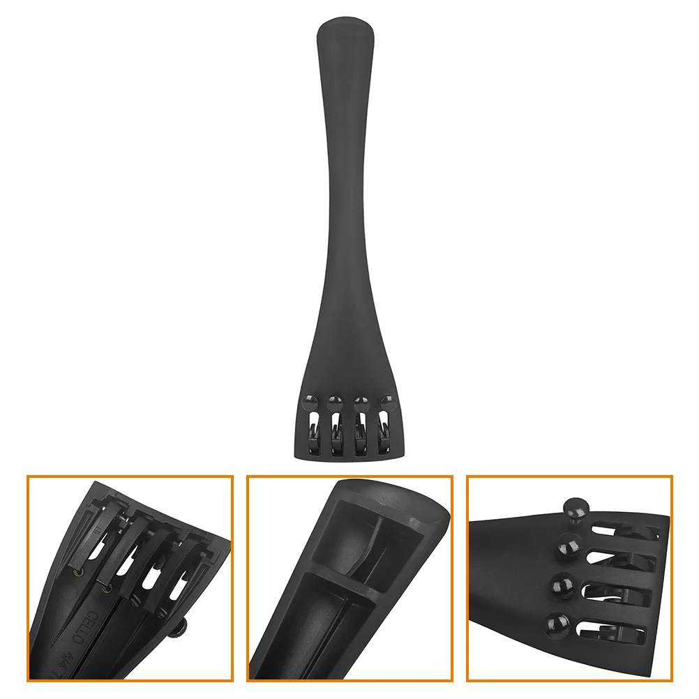 

Cello String Board 44 Professional Carbon Fiber Tailpiece Matte Finish Fine Tuners Replacement Stable Cello Tailpiece