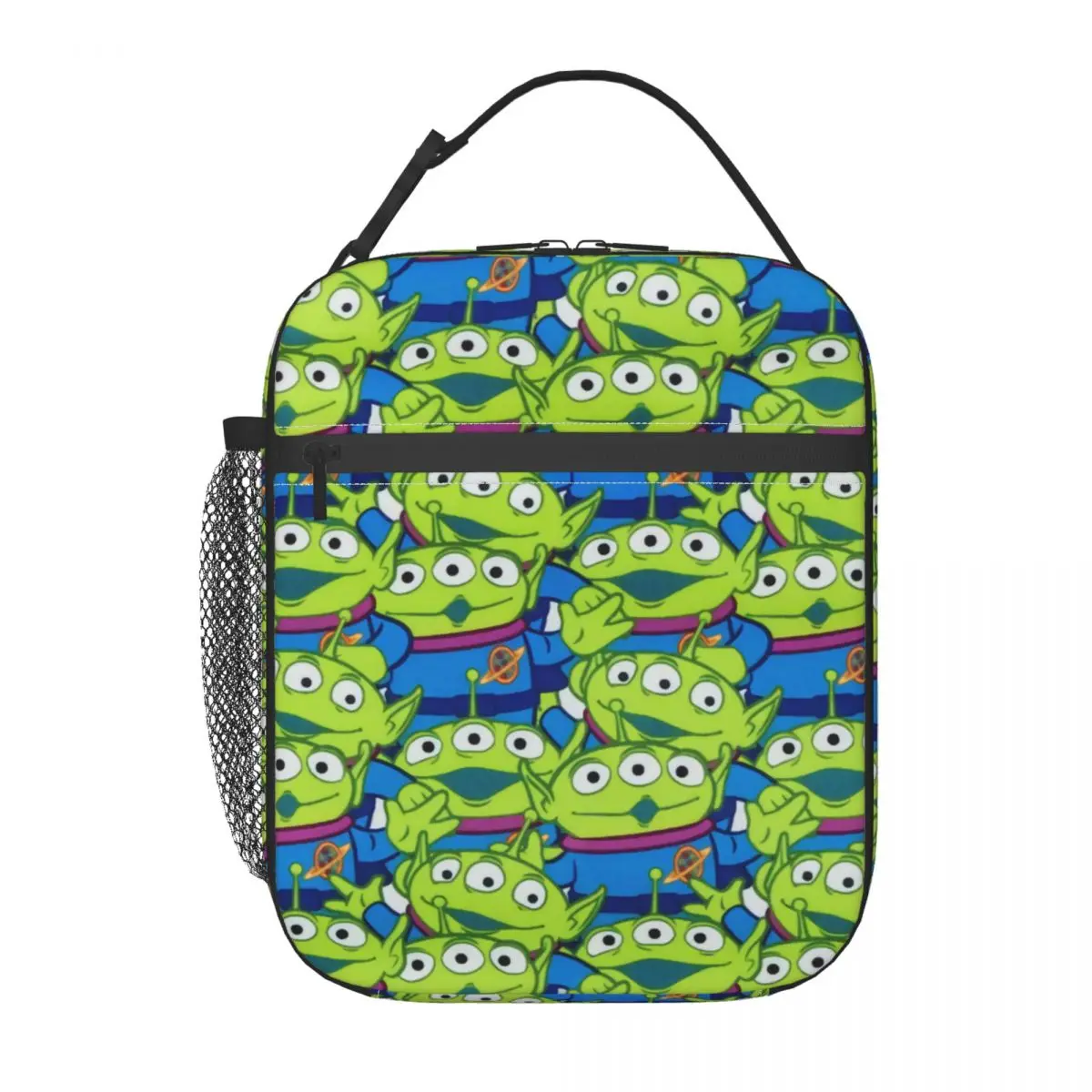 Custom Green Aliens Toy Story Lunch Bag uomo donna Cooler Thermal Insulated Lunch Box per ufficio per adulti