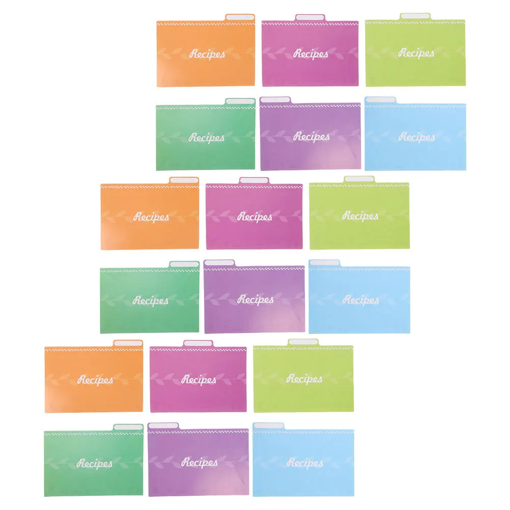 

18 шт. красочные разделители для карточек с русскими рецептами, портативный кухонный органайзер для приготовления пищи, свадебный душ, открытки с рецептами