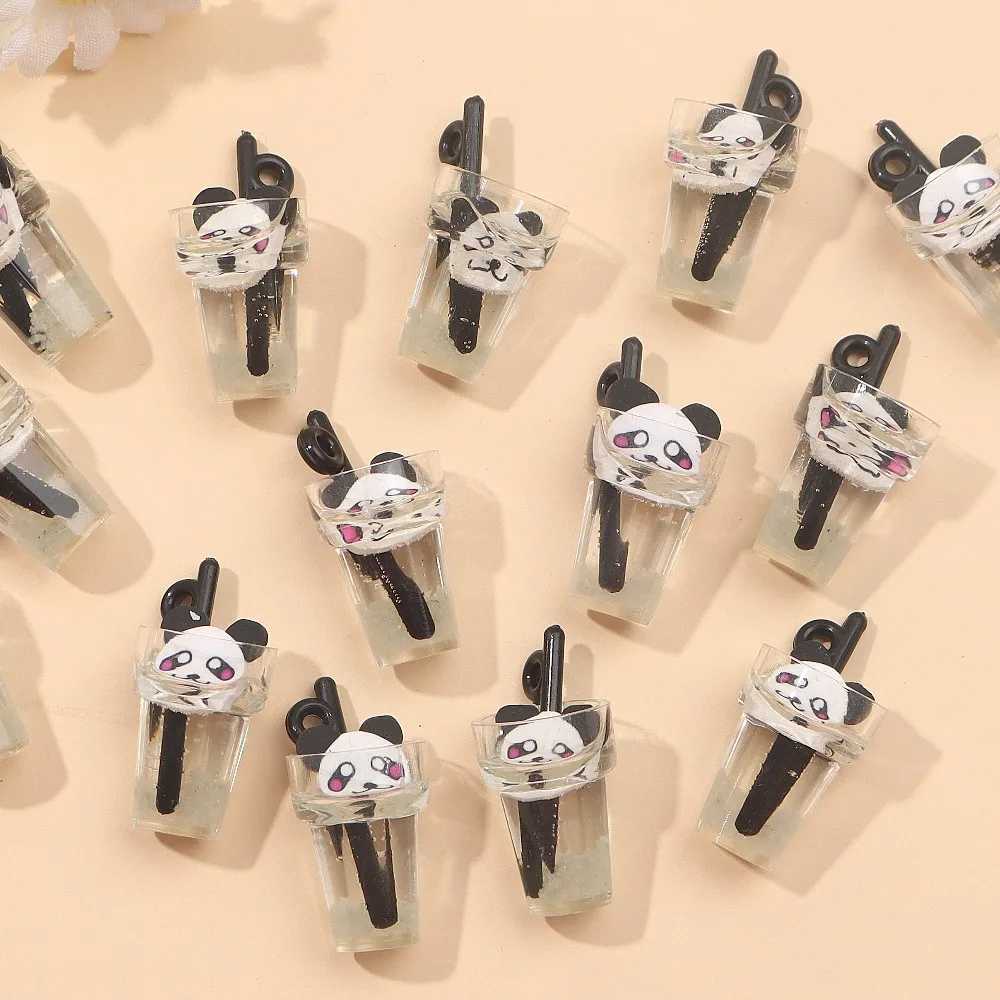 3/10/16 قطعة أسود أبيض فنجان شاي بالحليب قلادة ، قلادة ذاتية الصنع ، لعيد الحب عيد الأم عيد الميلاد اكسسوارات الديكور #3