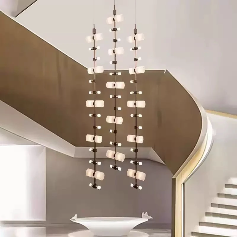 

Modern Minimalist Gold Black Stainless Steel High Quality Chandeliers Home-applicants LED Dimmable Lights For Living Room