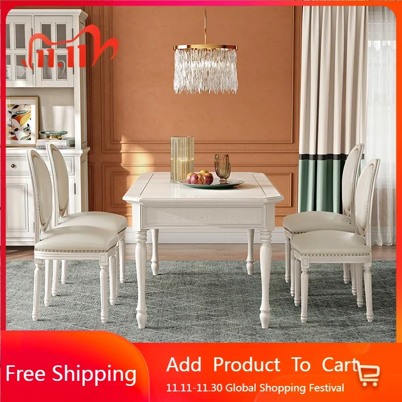 

Кухонный прямоугольный обеденный стол, водонепроницаемый салонный полный обеденный стол, минималистичный кофейный Yemek Odası Setleri, мебель для дома