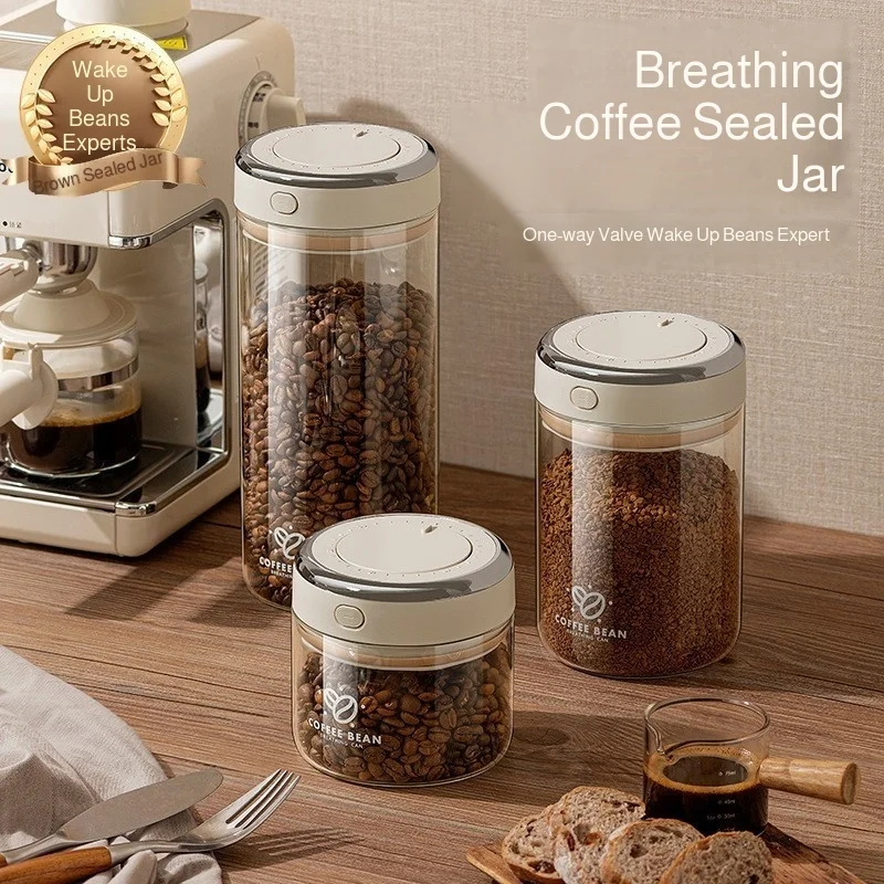 

Coffee bean preservation tank coffee powder sealed tank storage tank milk powder storage tank food sealed fresh-keeping tank
