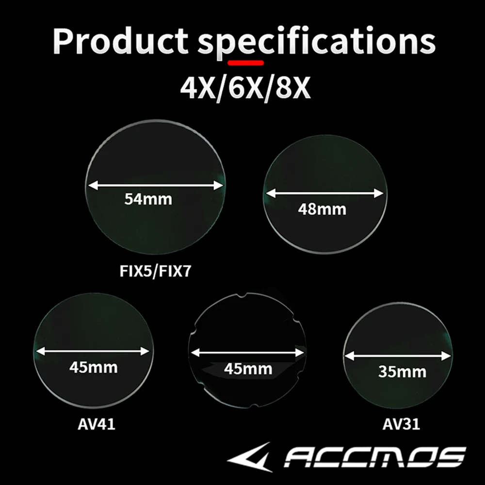 

Archery Bow Sight Scope Lenses Target Aiming Magnification Lens 4x/6x/8x Diameter 35/45/48/54mm Shooting Hungting Accessories