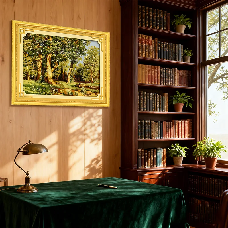 

Joy Sunday Oak forest Counted Cross Stitch Diy 11CT 14CT Cross Stitch Set Wholesale Cross-stitch Kits Embroidery Needlework