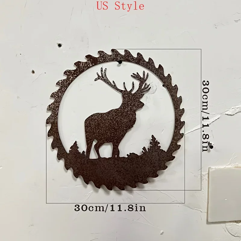 

Rusty Deer Metal Crafts Outdoor Garden Yard Ornaments Wall Hanging Art Metal Home Decorations Wall Decor Metal Background Iron G