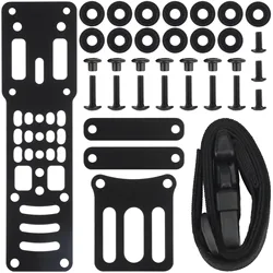 Metal Modular Holster Pistol Adapter Drop Leg Adjustable Hanging Extension Plate with Adjustable Belt Fit QLS G-Code Blackhawk
