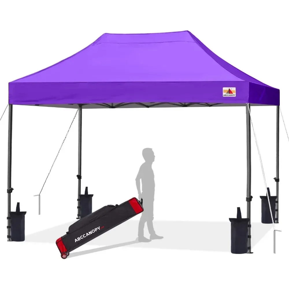 

Pop Up Canopy Tent 10x15 (Purple) Freight Free Camping Supplies Garden Waterproof Outdoor Awnings Tents Hiking