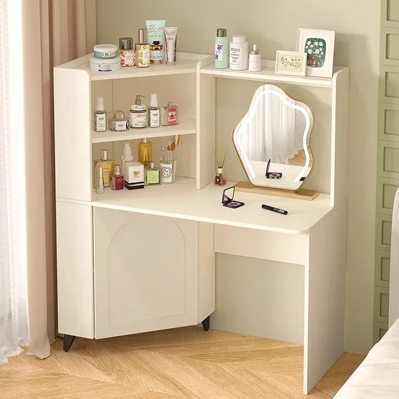 

Living Room Storage Vanity Table Women Modern Minimalist Partitions Dressing Table Modern Mesa De Maquillaje Unique Furniture