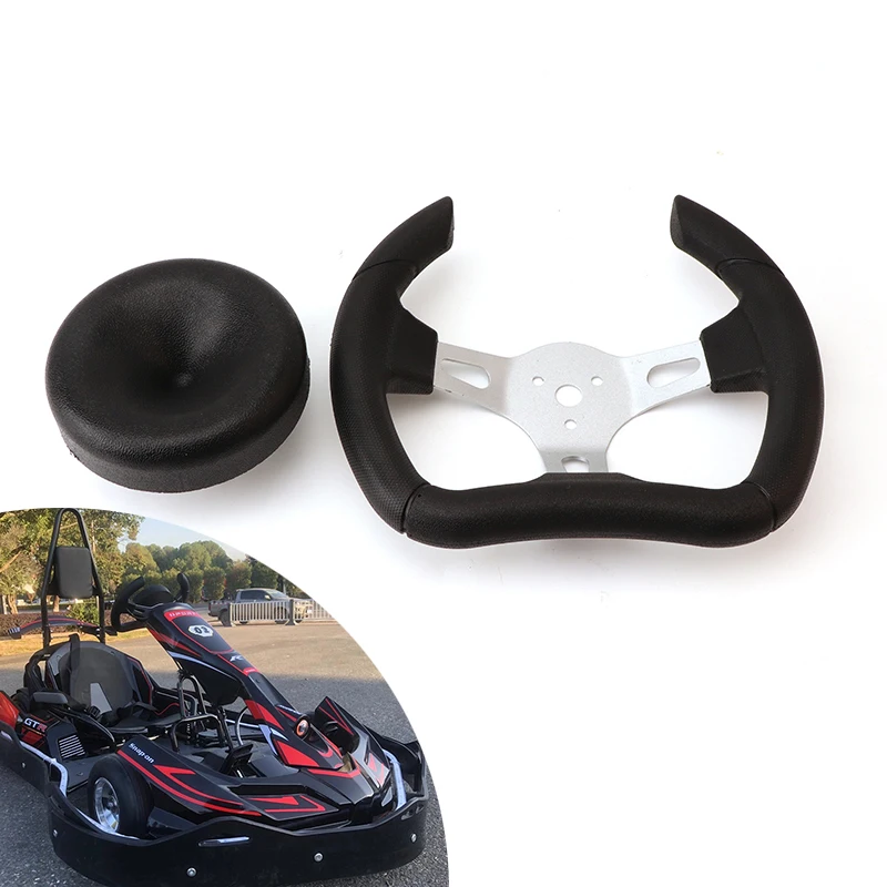 Track Kart 280MM Car-Styling Volante sportivo Tipo da corsa PU Universale in alluminio Drift Karting ATV Accessori modificati
