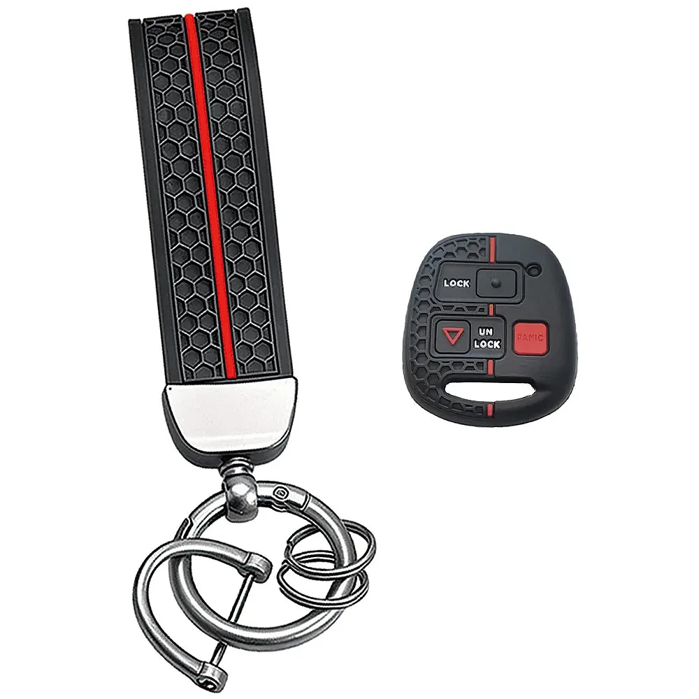 Soft Silicone 3 Buttons Keychain Car Key Case Fit Toyota FJ Cruiser Yaris Echo Lexus ES GS IS LX RX400h Remote Key Protector