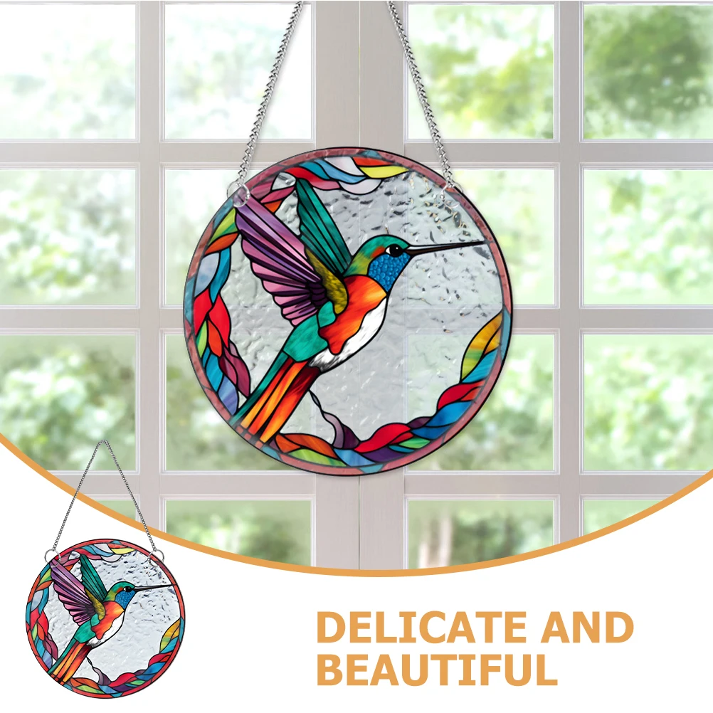 

Acrylic Bird Hanging Pendant Garden naments Balcony Living Room Hanging Bird nament Office Festivals Home Decor