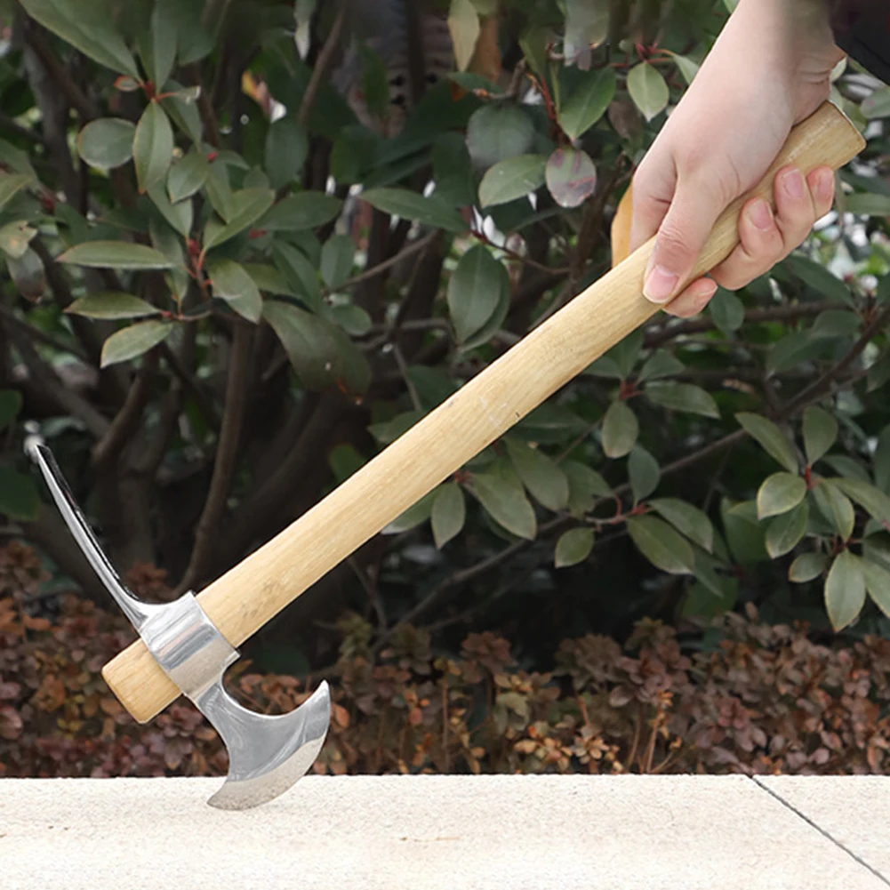 Easy Carrying Double Headed Pointed Pickaxe Efficient Digging Clearing Multifunctional Crossed Pick Tool for Gardening Work