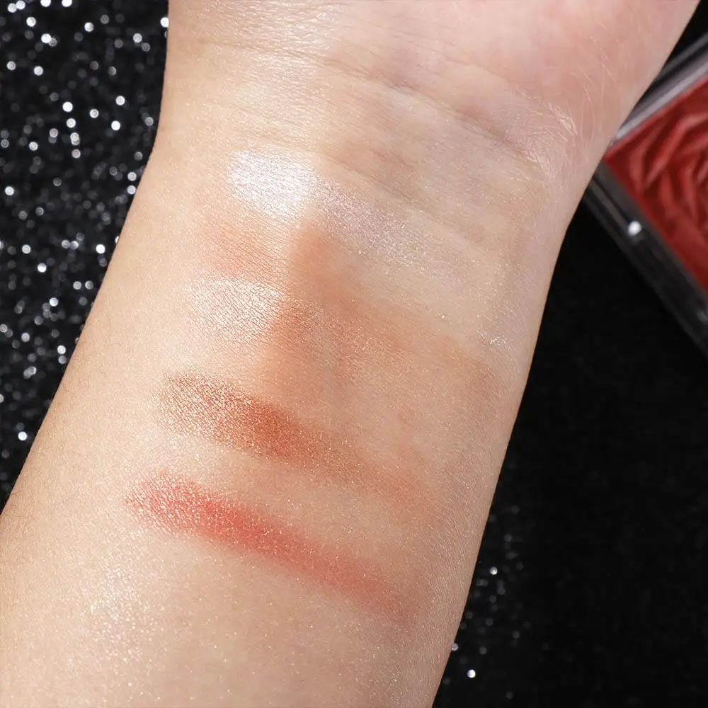 3D cara bronceador rubor cosméticos sombra de ojos paleta de maquillaje brillo resaltador paleta herramienta de maquillaje diamante resaltar polvo