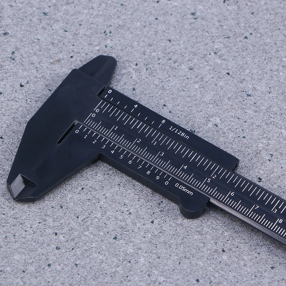 

4Pcs Plastic Vernier Caliper Lightweight Portable Mini Caliper for Internal External Depth Step Measuring Craft Jewelry Tattoo