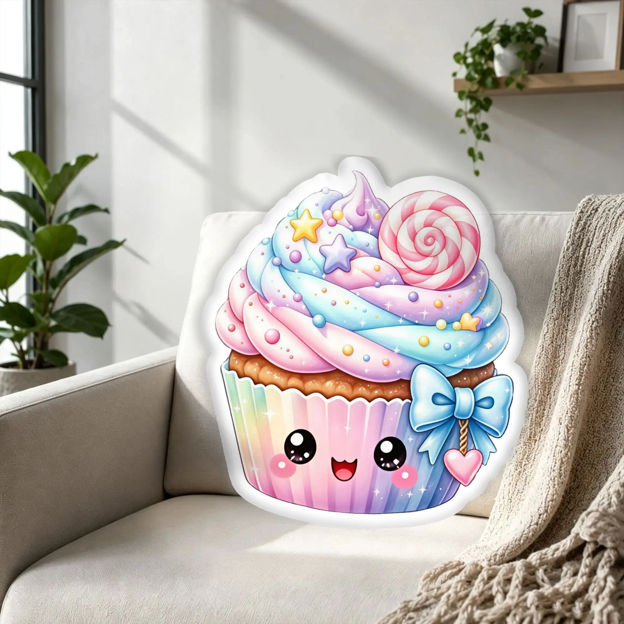 Custom Colorful Fantasy Cake Pillow Kawaii Decor Funny Soft Cushion Personalized Pillows For Bed