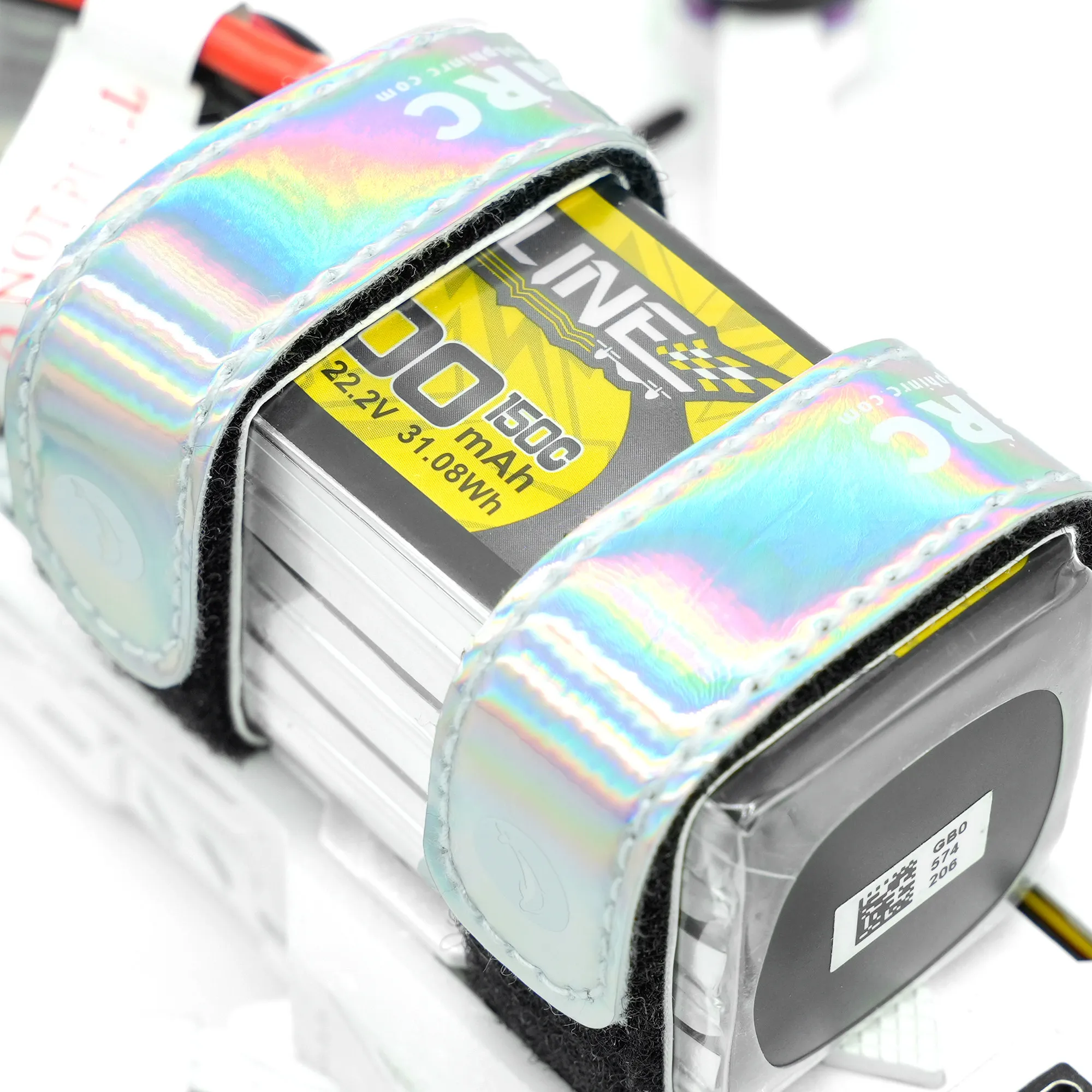 2PCS DolphinRC FPV Battery Strap 20x250mm 20x300mm Non-slip Reflective Strap For 5 inch FPV Frame Kit