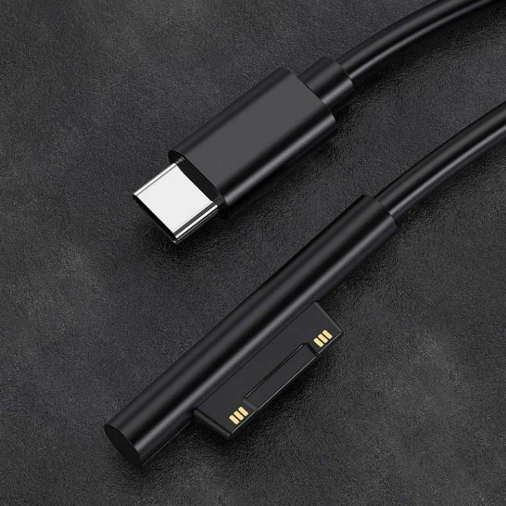 مصدر طاقة USB C سريع الشحن لكابل شاحن Microsoft Surface Pro 3 4 5 6