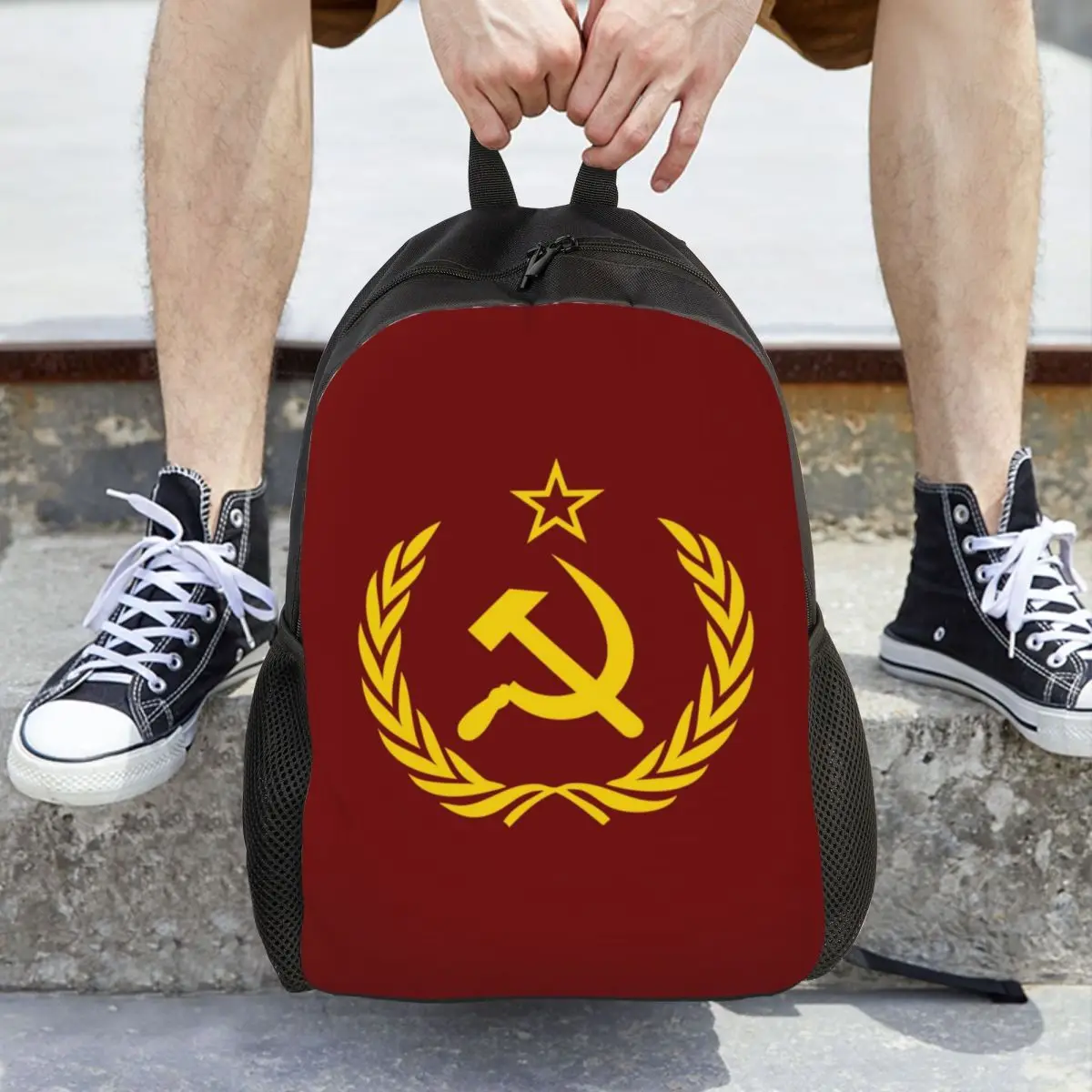 

CCCP Star-Soviet-Union USSR Backpack Hot Sale Daypack Large Capacity Children BookBag School Bag Shoulder Bags for Men Women