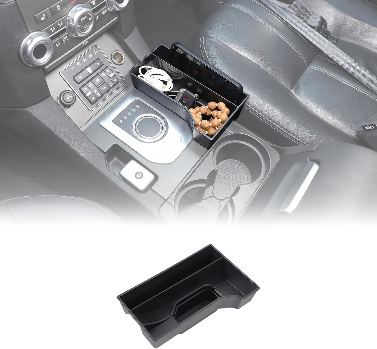 

For 2010-2016 Land Rover Discovery 4 Gear Shift Side Tray, LR4 Center Console Organizer Tray, Left Hand Drive