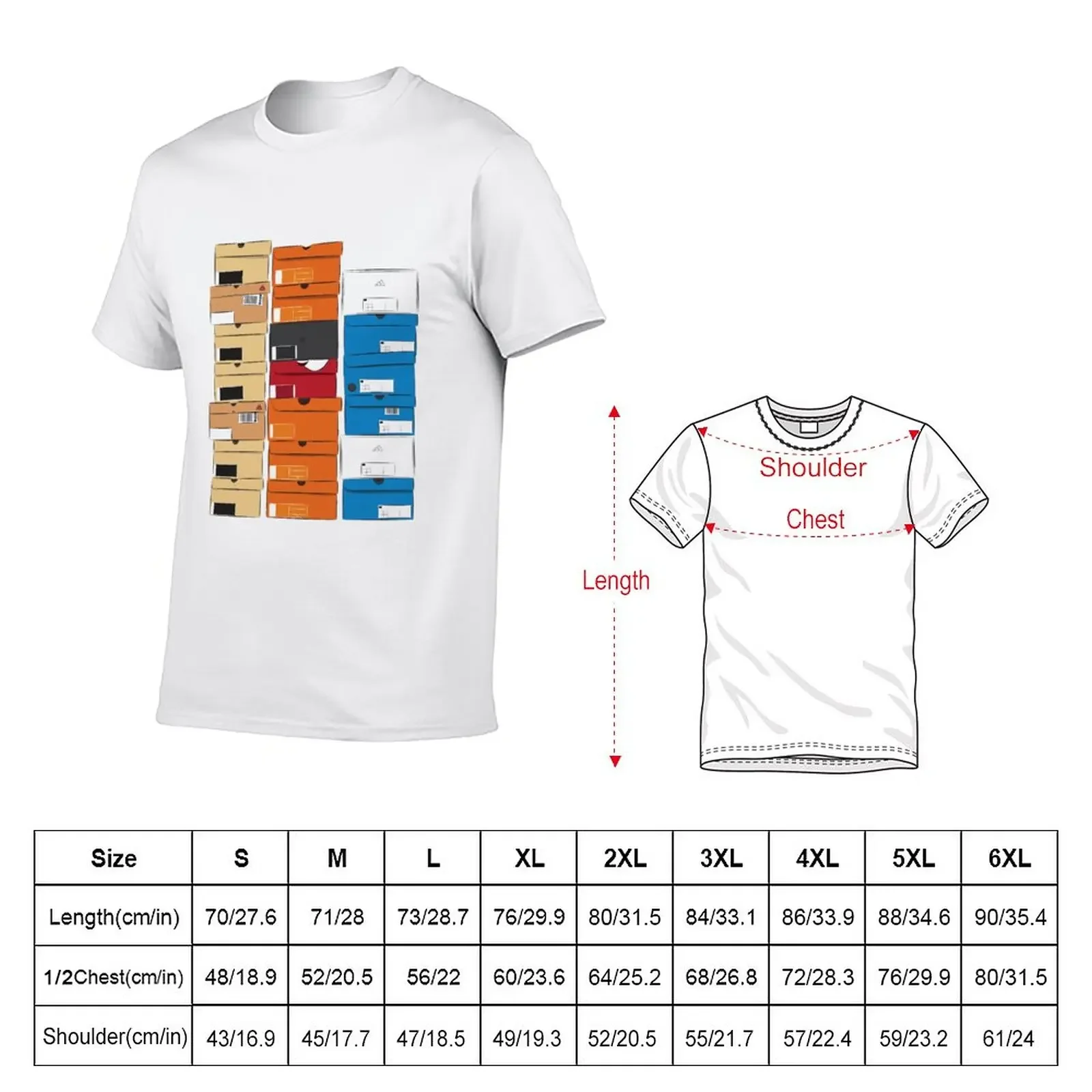 Closed triple stack shoe boxes logo 1D T-Shirt summer tops plus sizes men t shirt