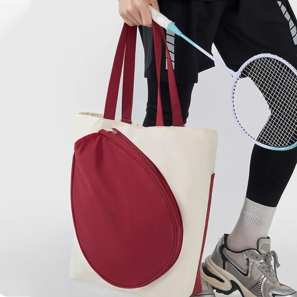 

Fashion 2 Rackets Tennis Racket Bag Multiple Pockets Large Capacity Badminton Bag Waterproof Nylon Racket Storage Bag Travel