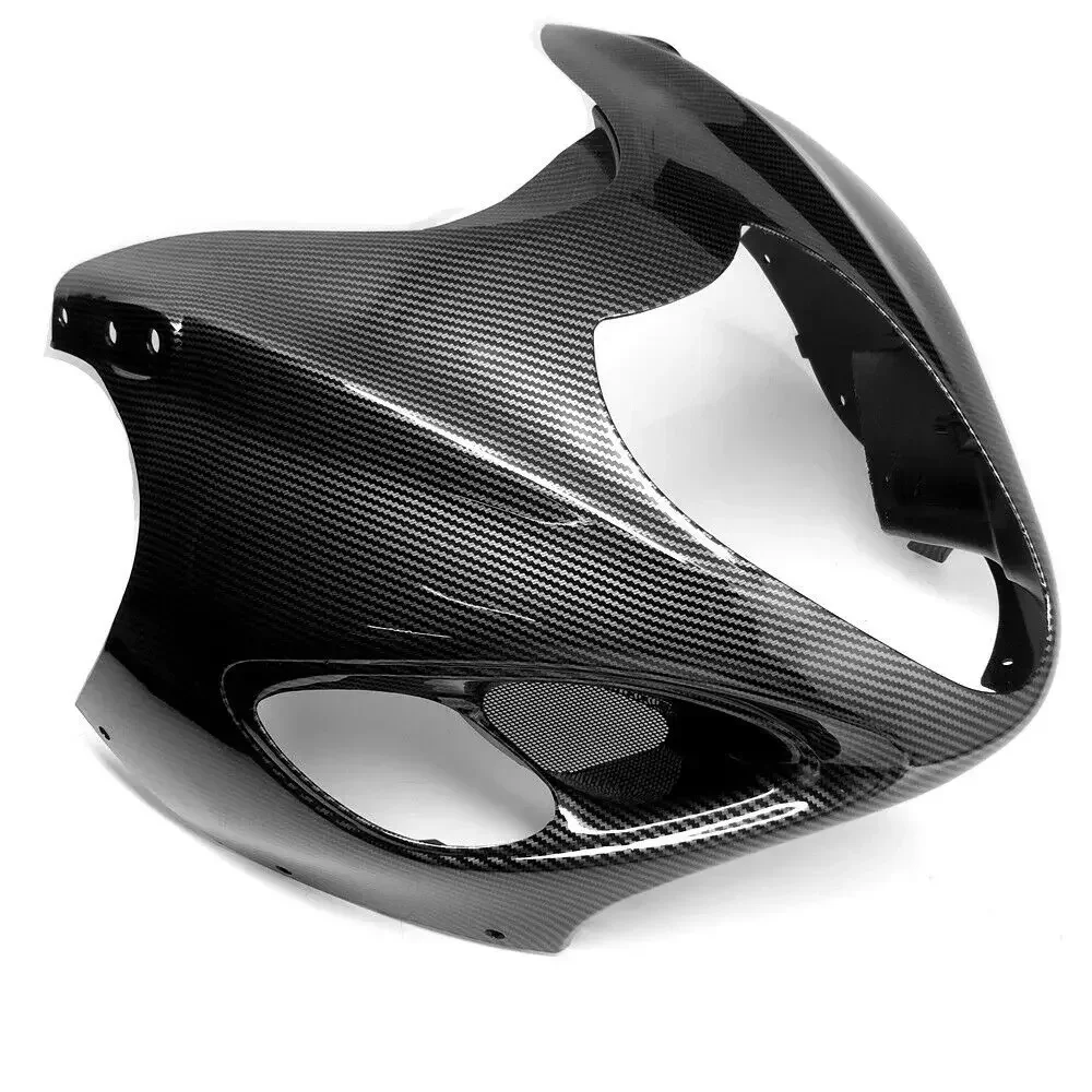 Fit For SUZUKI Hayabusa GSX1300R 1999 2000 2001 2002 2003 2004 2005 2006 2007 Carbon Fiber Color Front Nose Headlight Fairing