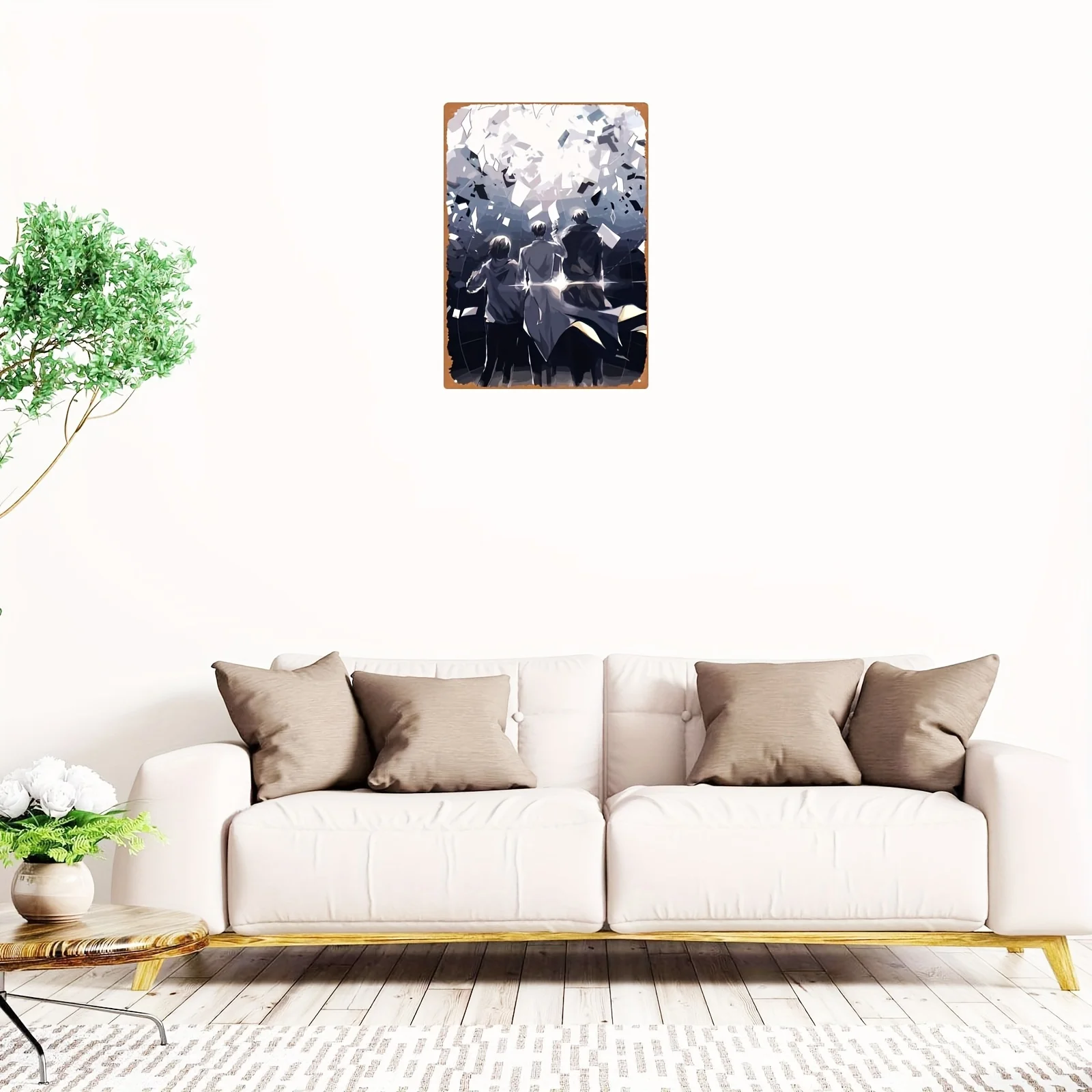 1pc, character iron painting from the perspective of universal readers, 8x12 inches,suitable for bars, clubs, cafes