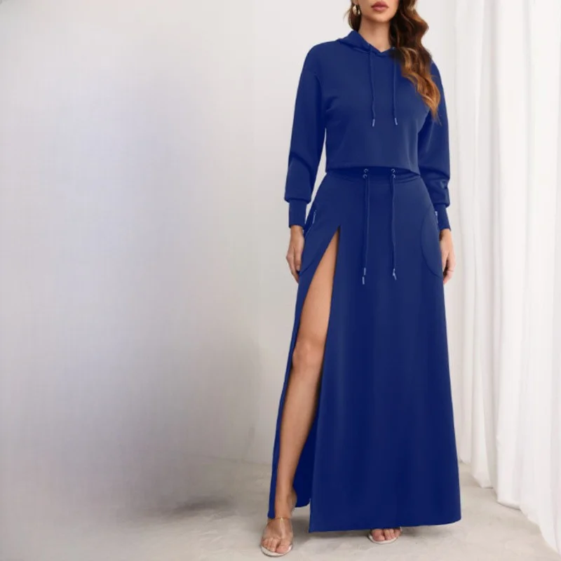 

Модный уличный стиль: женский комплект для независимых личностей, повседневная спортивная одежда для весны и осени