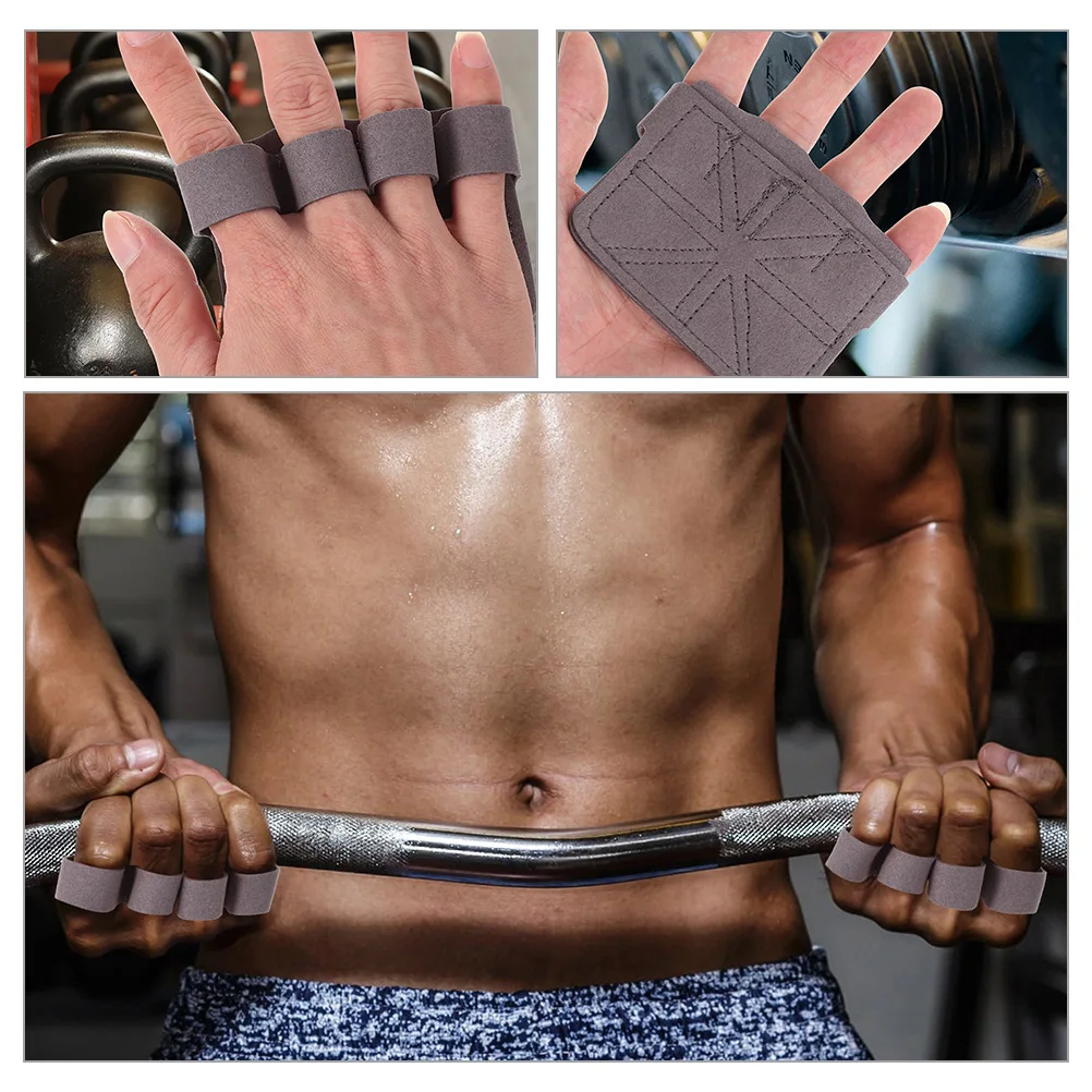 

2 Pairs Gym Gloves Weightlifting Hand Grip Pull up for Men Handguard Grips Mens Women