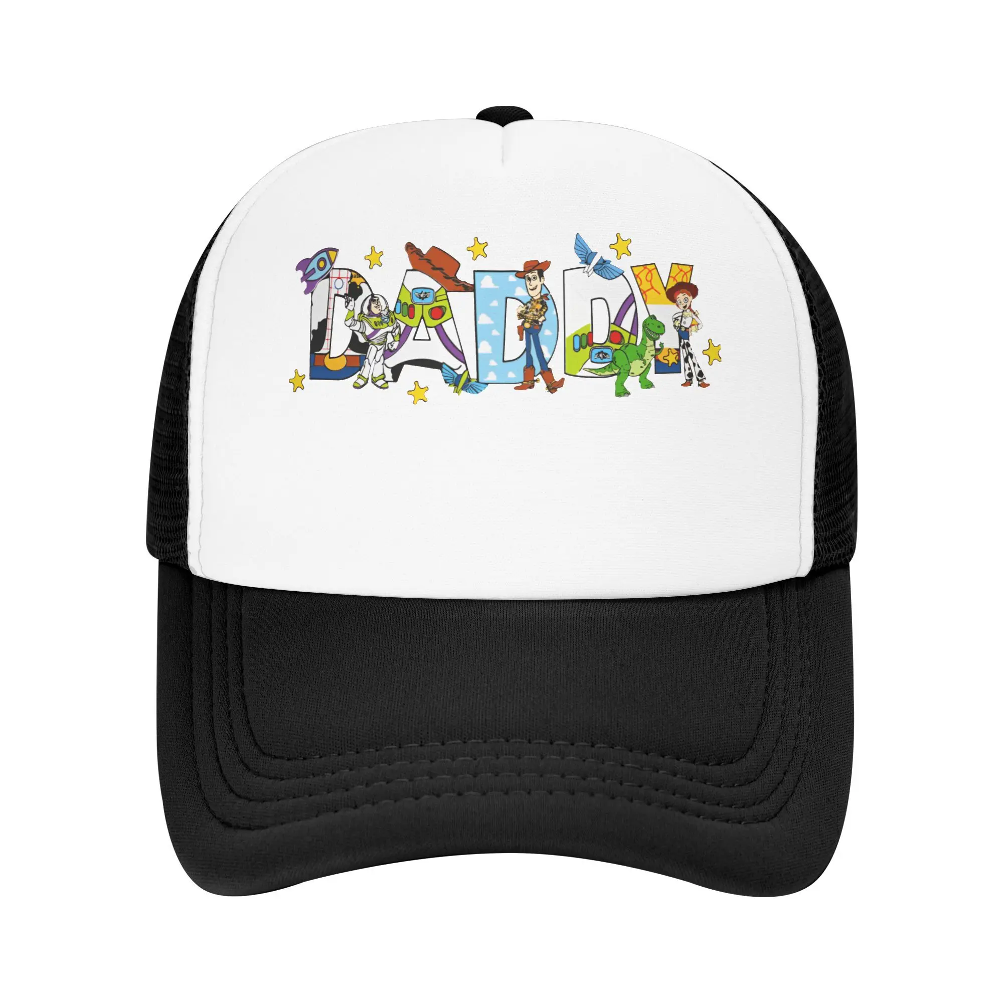 

Toy Story Daddy Best Day Ever Outfits Mesh Foam Trucker Hat Summer Breathable Sheriff Woody Fathers Day Gifts Mesh-back Sun Caps