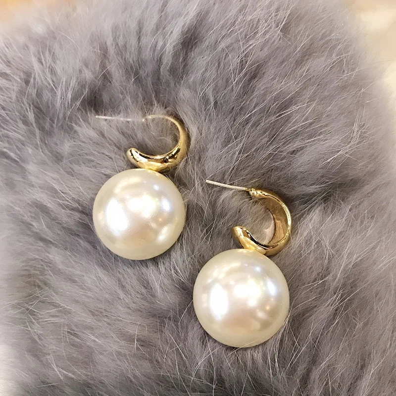 New Trend Korean Elegant Cute Pearl Dangle Earrings For Women Exquisite Crystal Long Tassel Earring Wedding Jewelry Dropshipping image 6