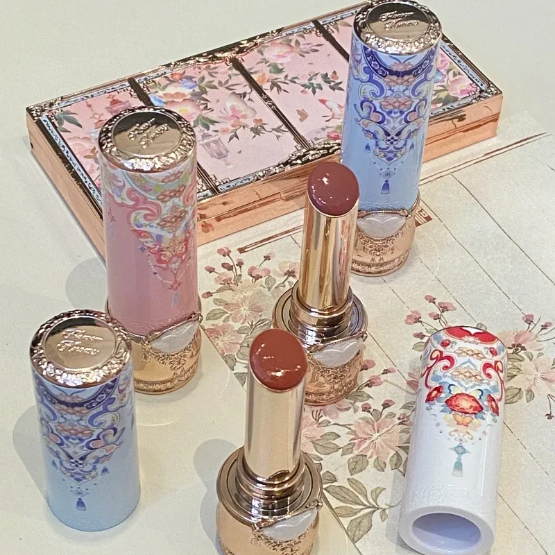 Flower Knows Butterfly Cloud Collar Collection Cosmetics Water Non Stick Cup Lipstick Lght Film-forming Solid Lip Gloss Makeup