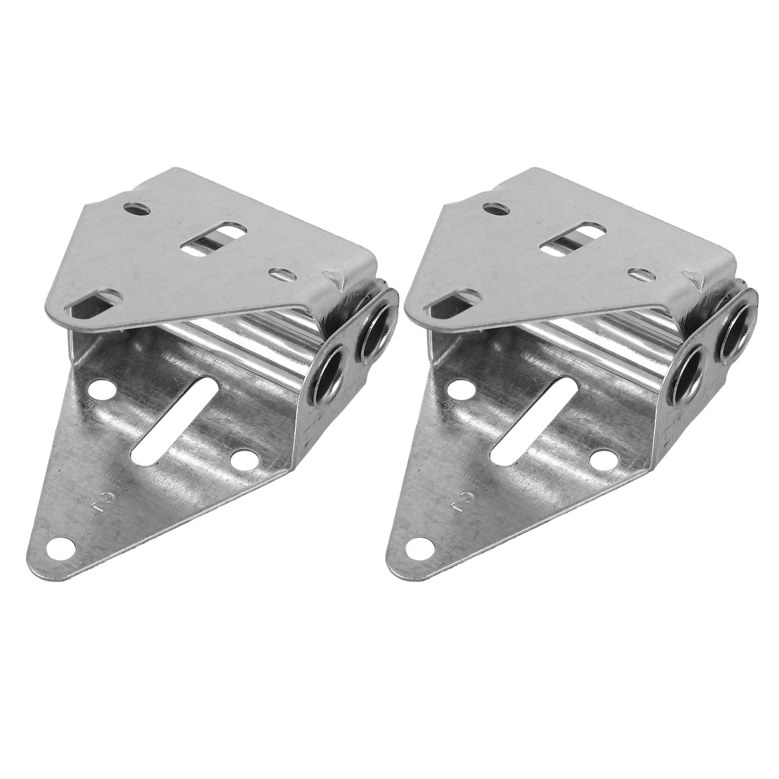 

2pcs Garage Door Hinges Heavy Duty Silver Commercial Bracket Replacement Kit for Most Doors Accessories Durable Iron Material