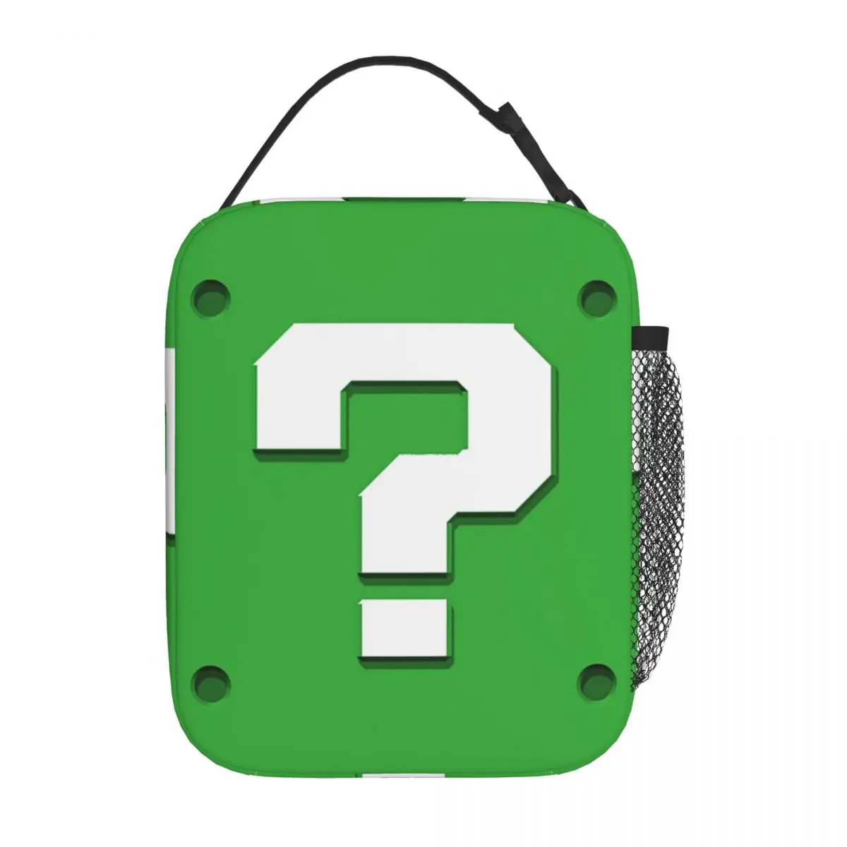 

Green Question Block Accessories Insulated Lunch Tote Bag For School Office Food Box Portable Thermal Cooler Lunch Box