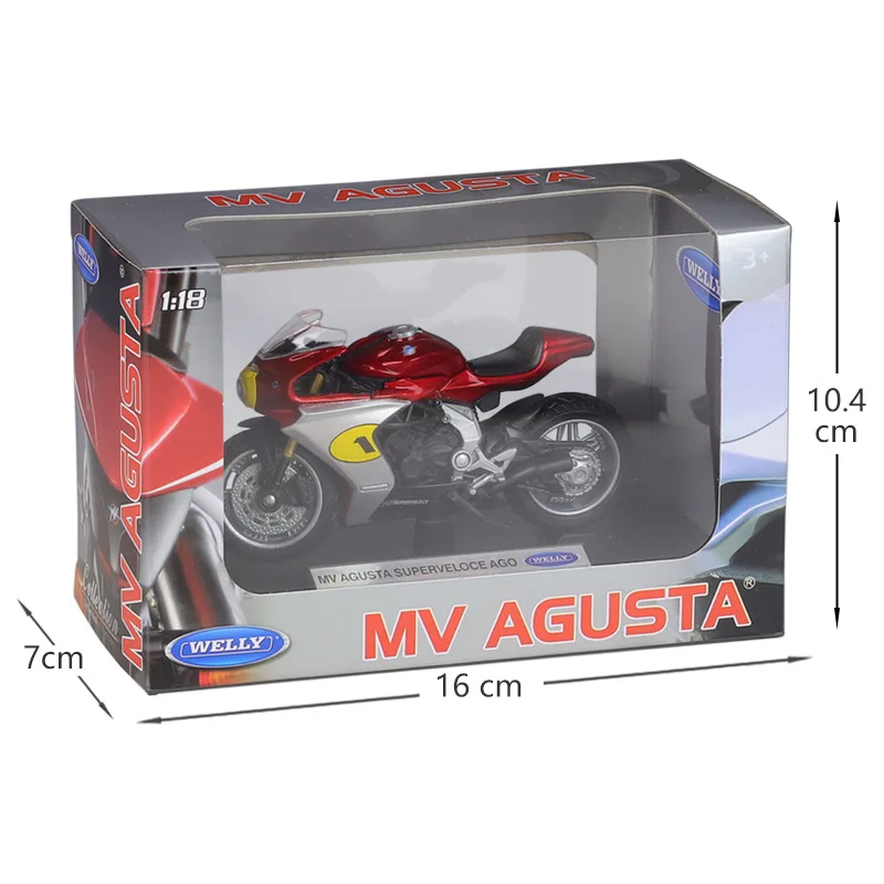 Welly 1:18 mv agusta f3 f4 super veloce vor legierung modell motorrad modell motorrad miniatur rennspiel zeug für geschenks ammlung