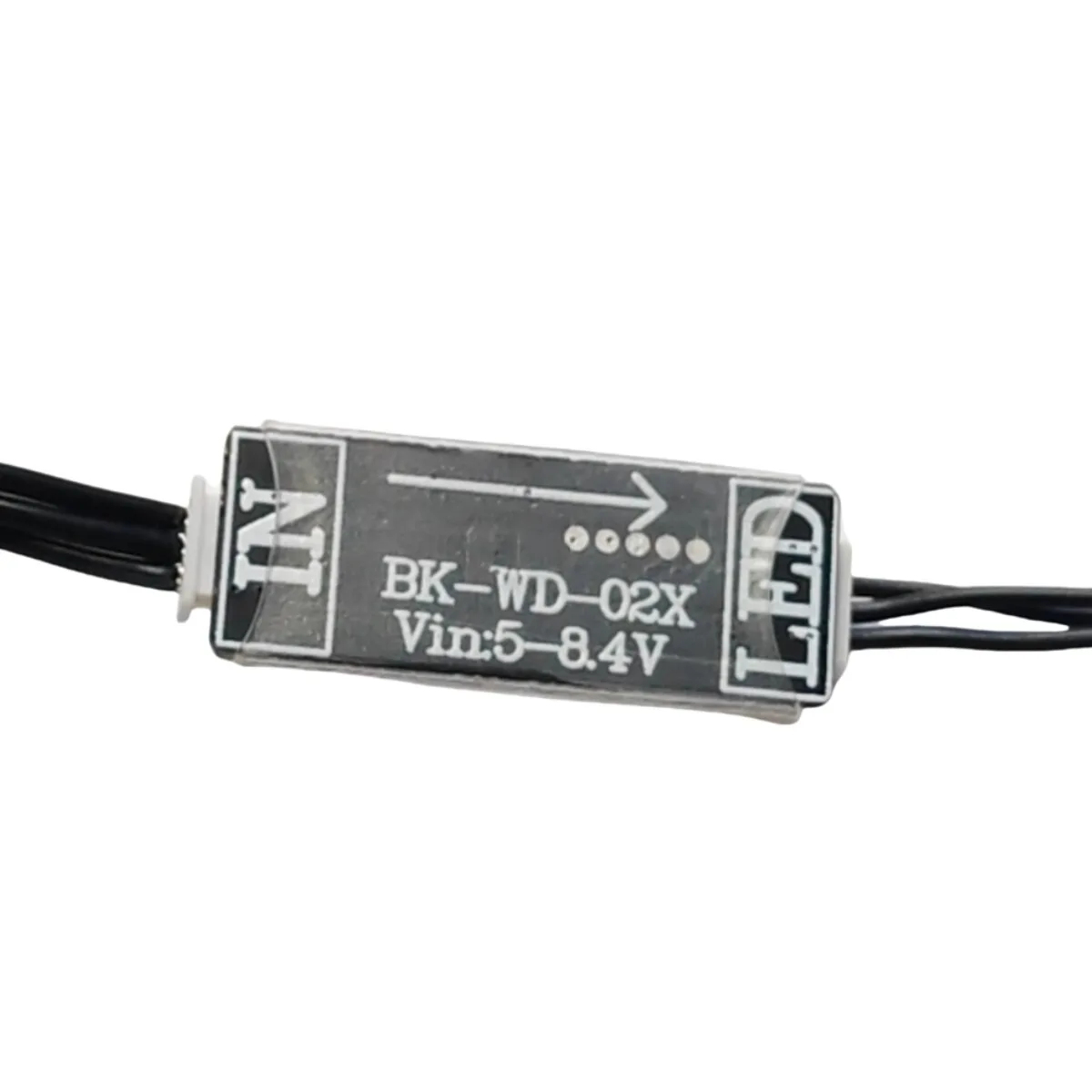 1PCS DC 5-8.4V Tailpipe LED Light 5mm Lamp Beads 25.8x10.3x4.5mm Controller with Signal Cable DIY Accessories for RC Car Model