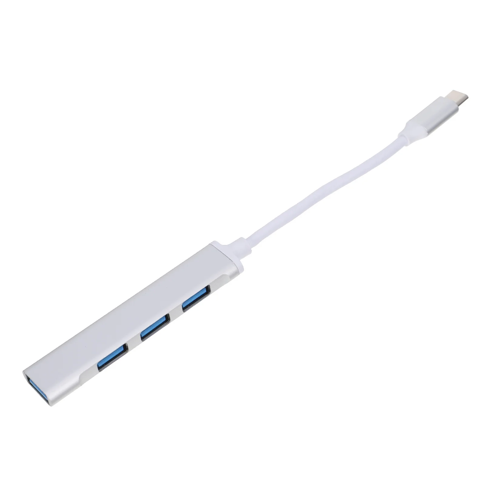USB Type-C 4 منافذ محور سبائك الألومنيوم دائم متعدد المنافذ البيانات محور الكمبيوتر المحمول المحمول ملحقات الهاتف محولات نقل التوسع