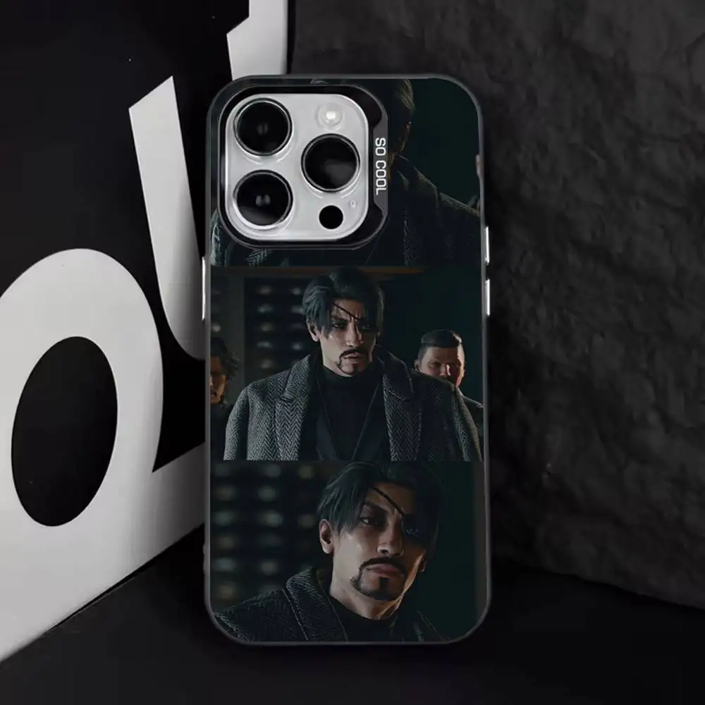 Etui na telefon Y-Yakuza 0 do iPhone'a 17, 16, 15, 14, 13, 12, 11, Pro, XS, Max, Plus, Mini, SE4, E IMD Matte Black